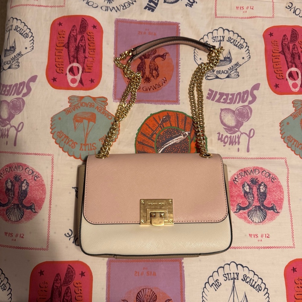 Michael Kors Tina Flap Chain Shoulder Handbag